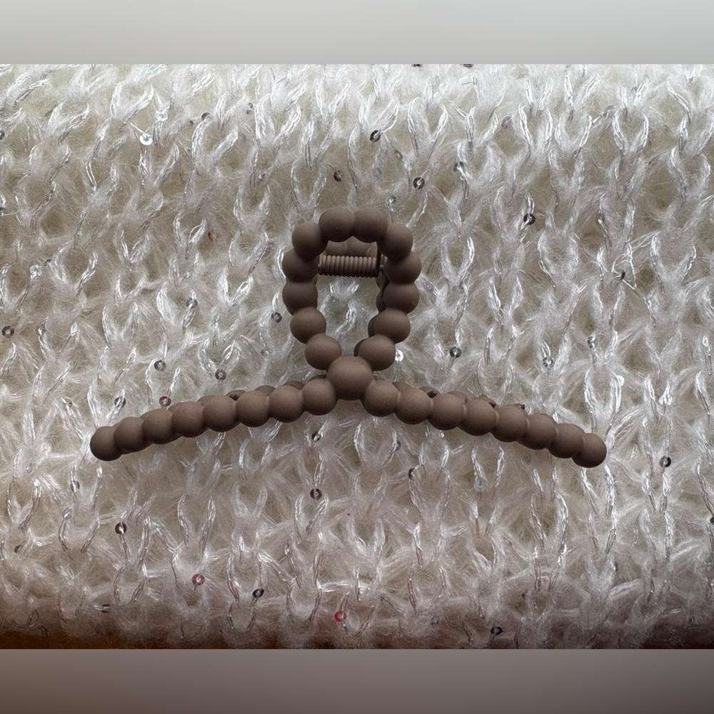 🎁 3for1 or FREE WITH PURCHASE - Brown Beaded Style Hair Tie